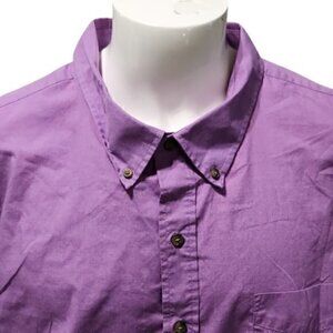 [HB] Purple Short Sleeve Button Down - Size 4XL
